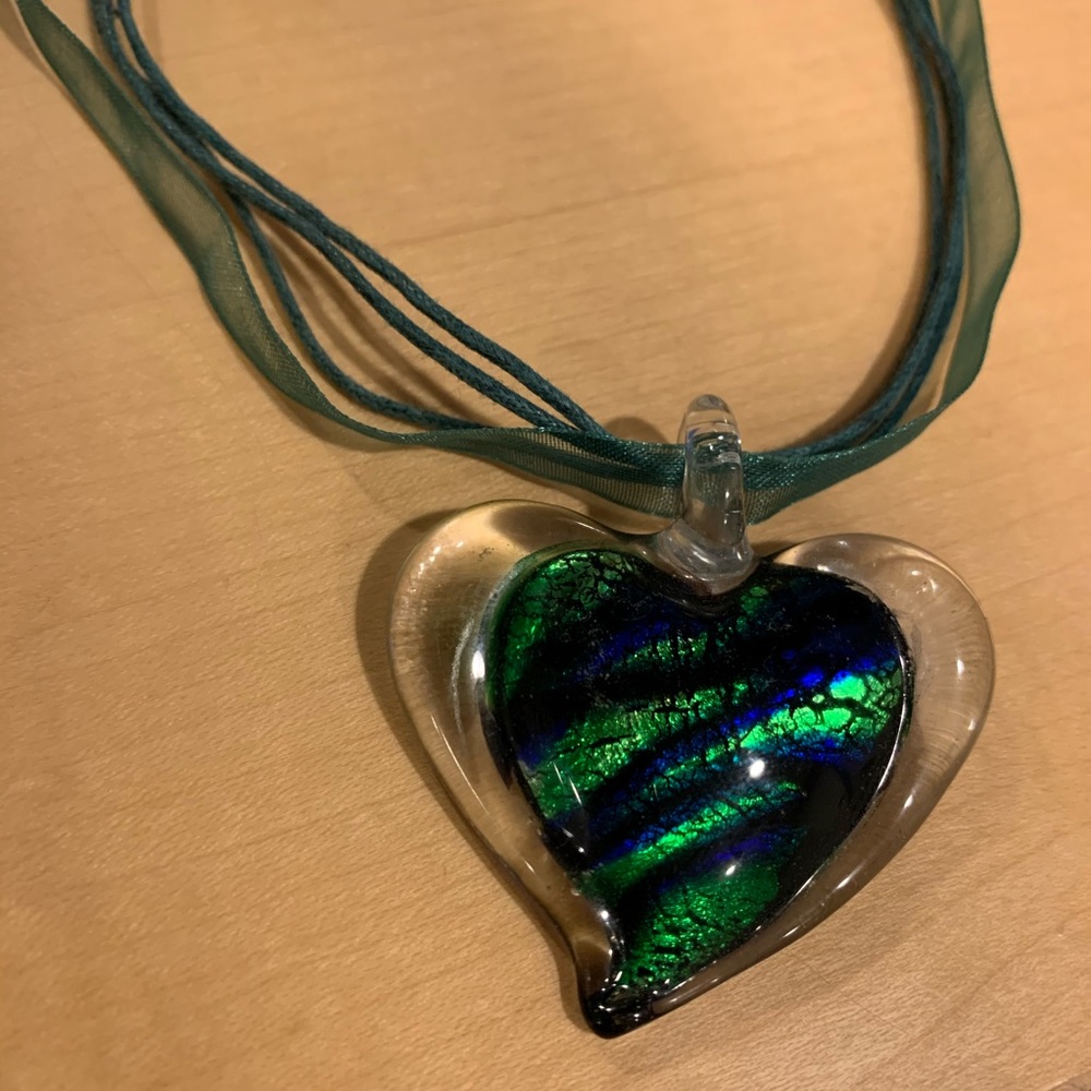 Glass Heart Necklace